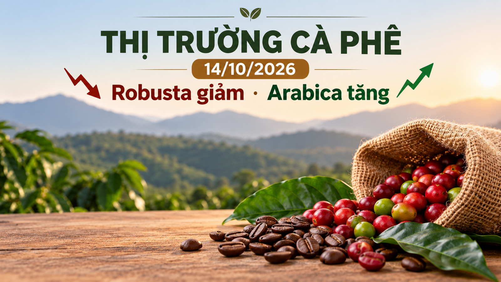 Phân tích thị trường cà phê 14/10/2026